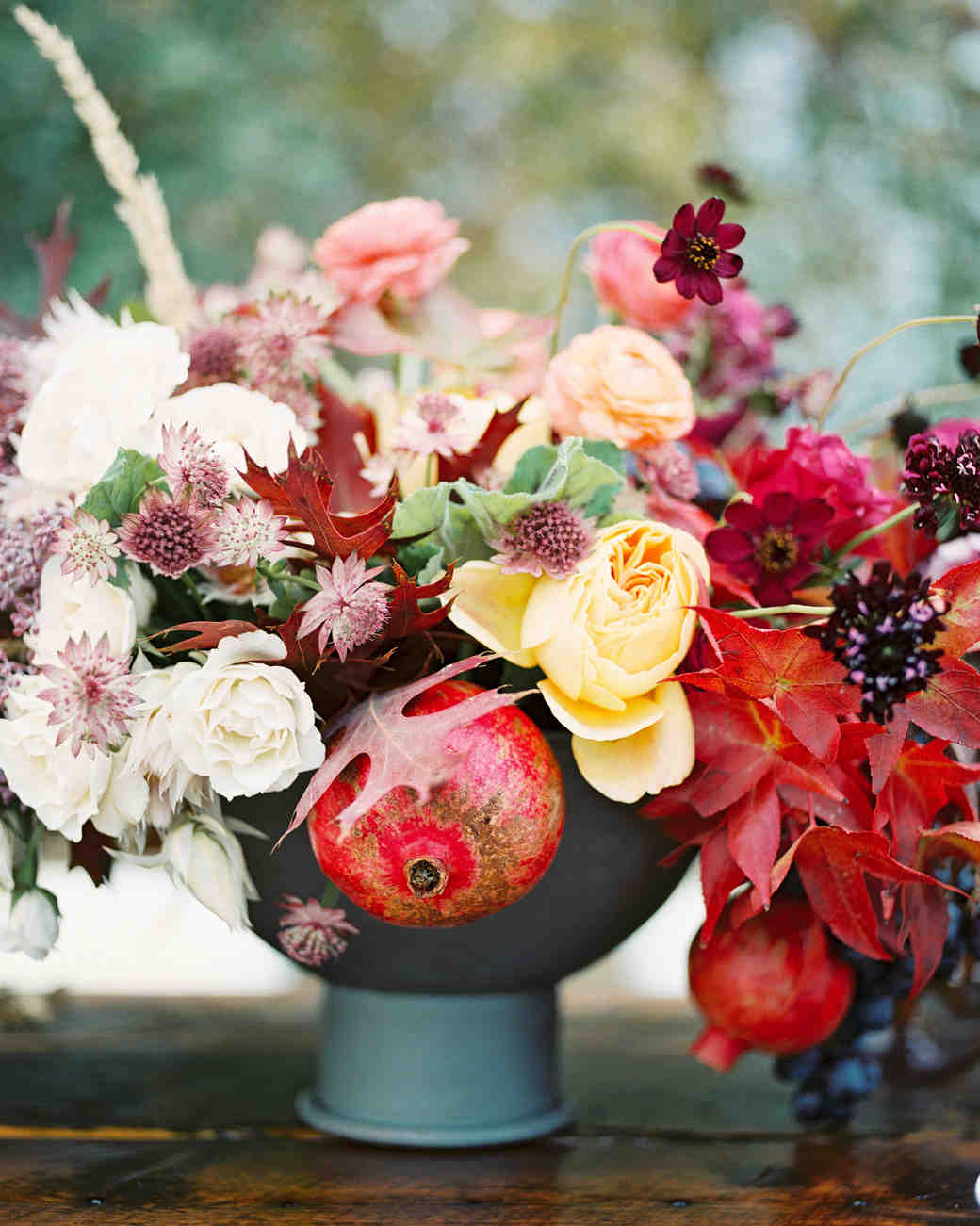 pomegranate thanksgiving table