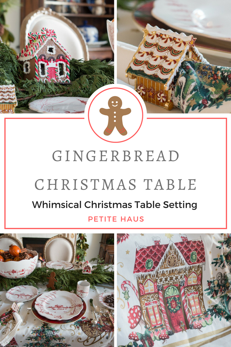 Gingerbread Christmas Table Setting Decor