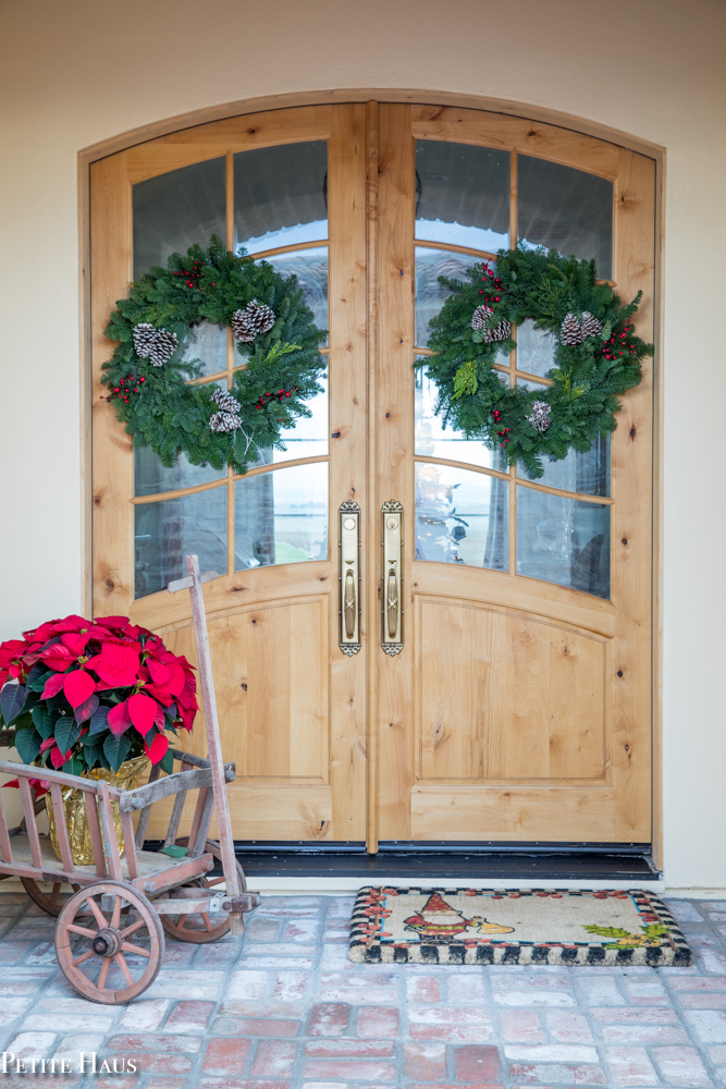 A French Country Christmas Entryway