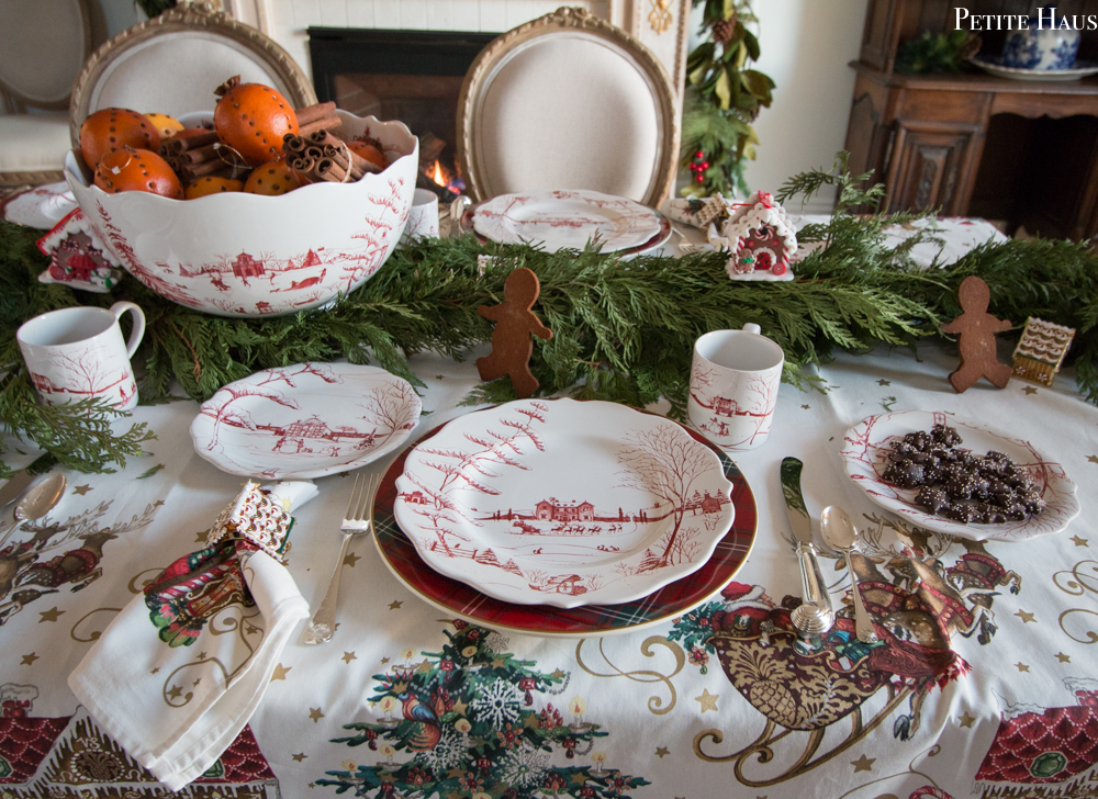 Gingerbread Christmas Table Setting