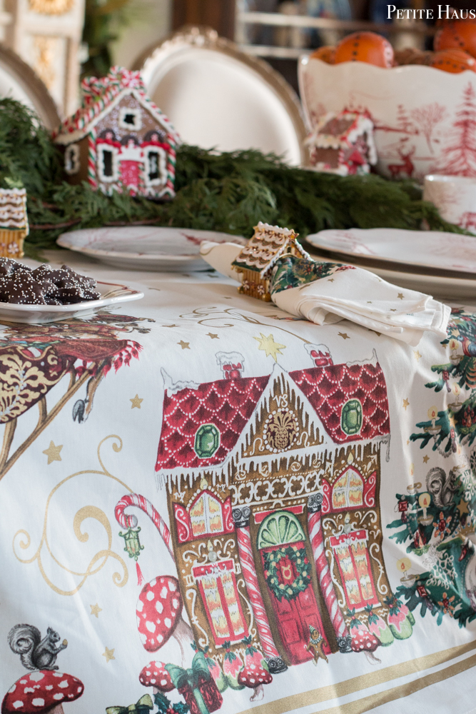 Gingerbread Christmas Table Setting