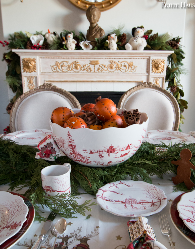 Gingerbread Christmas Table Setting