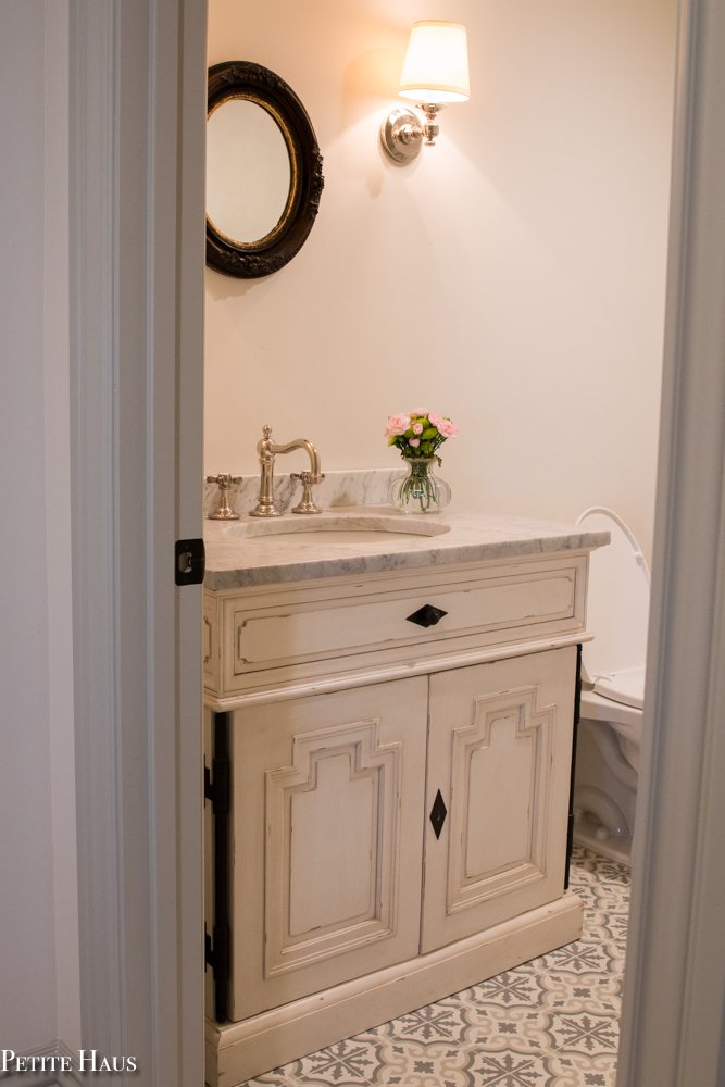 French Farmhouse Powder Room