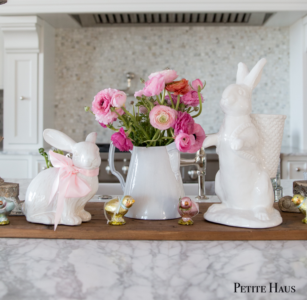 White and Pink Easter Decor 
