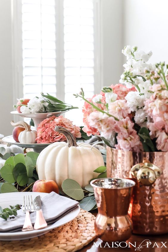 copper fall decor