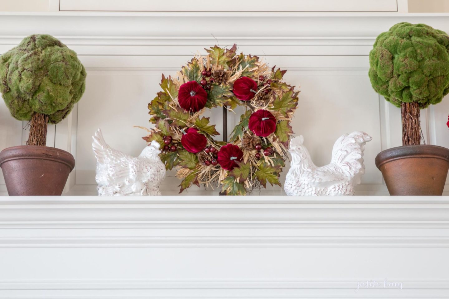 velvet pumpkin wreath