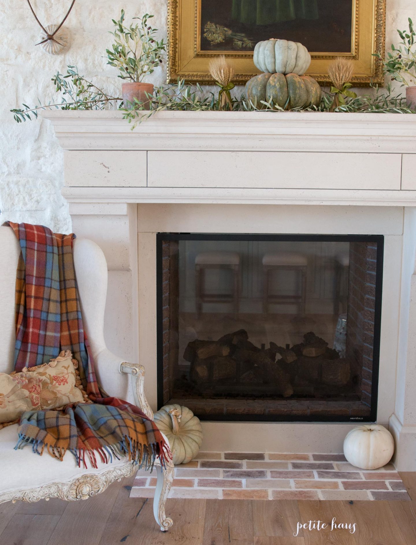 French country Fall mantle