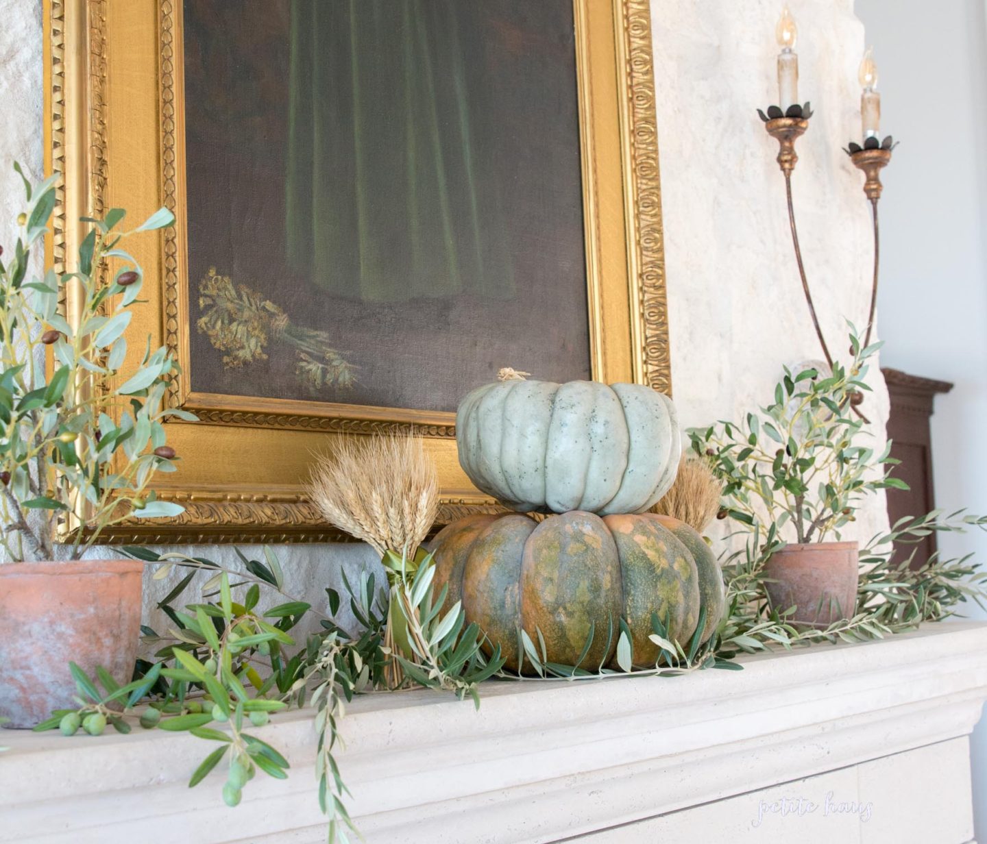 french country Fall mantle