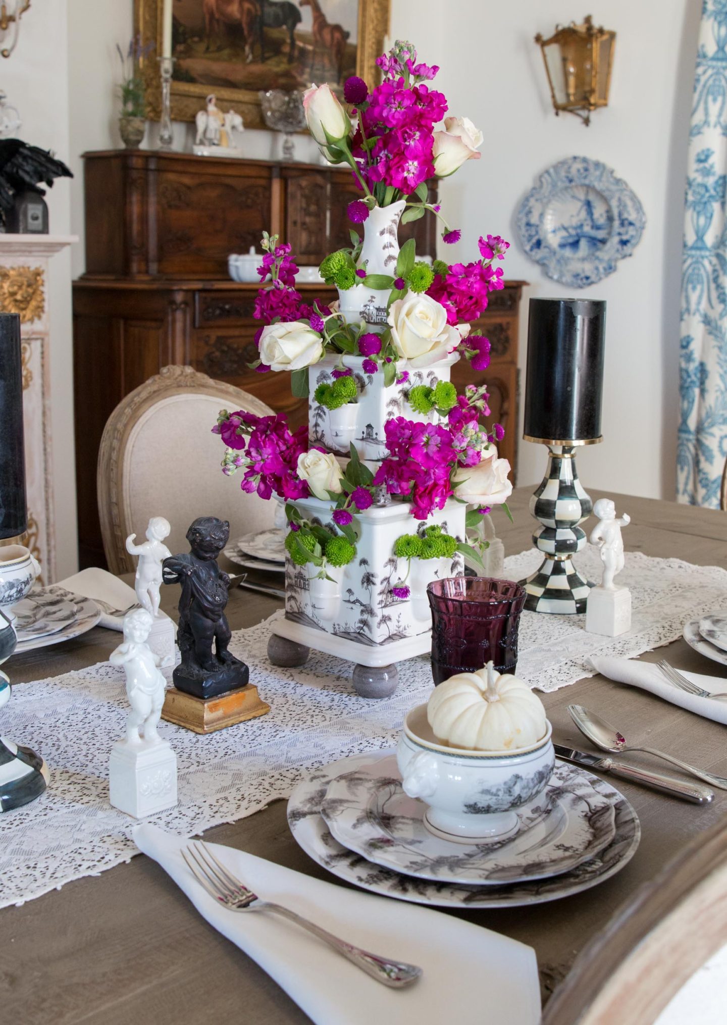 Elegant Halloween Table