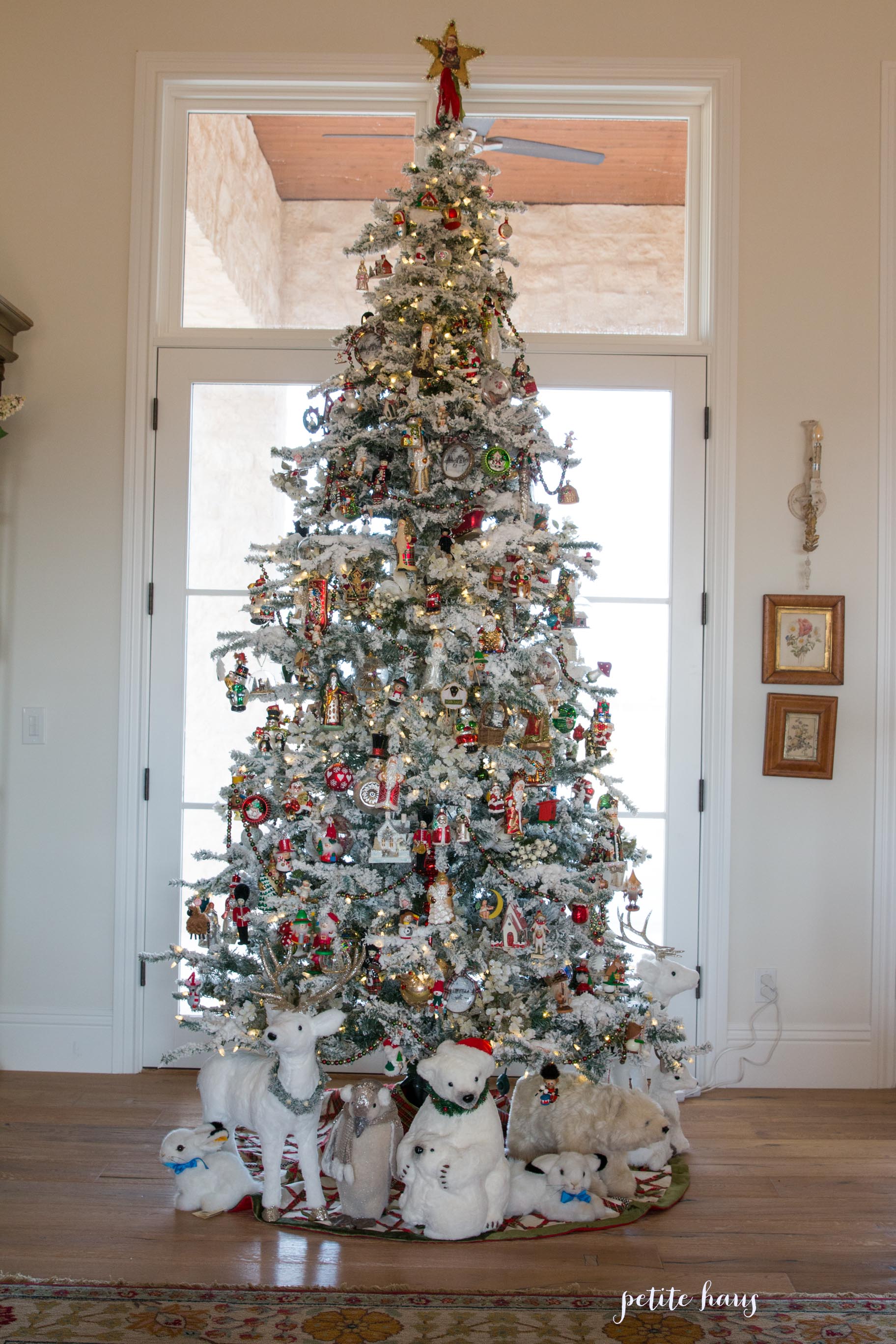 Choosing the Best Artificial Flocked Christmas Tree Petite Haus