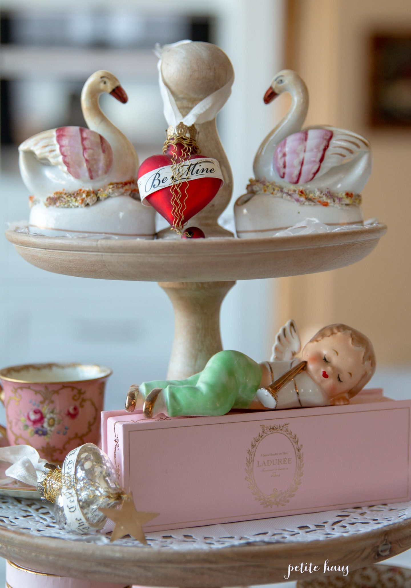 valentine's day tiered tray decor