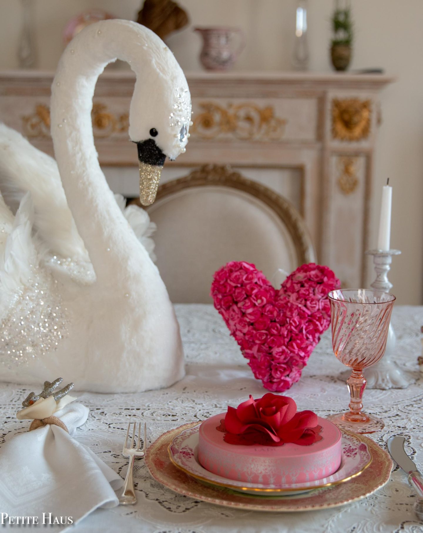 Swan Valentine's Table for Two