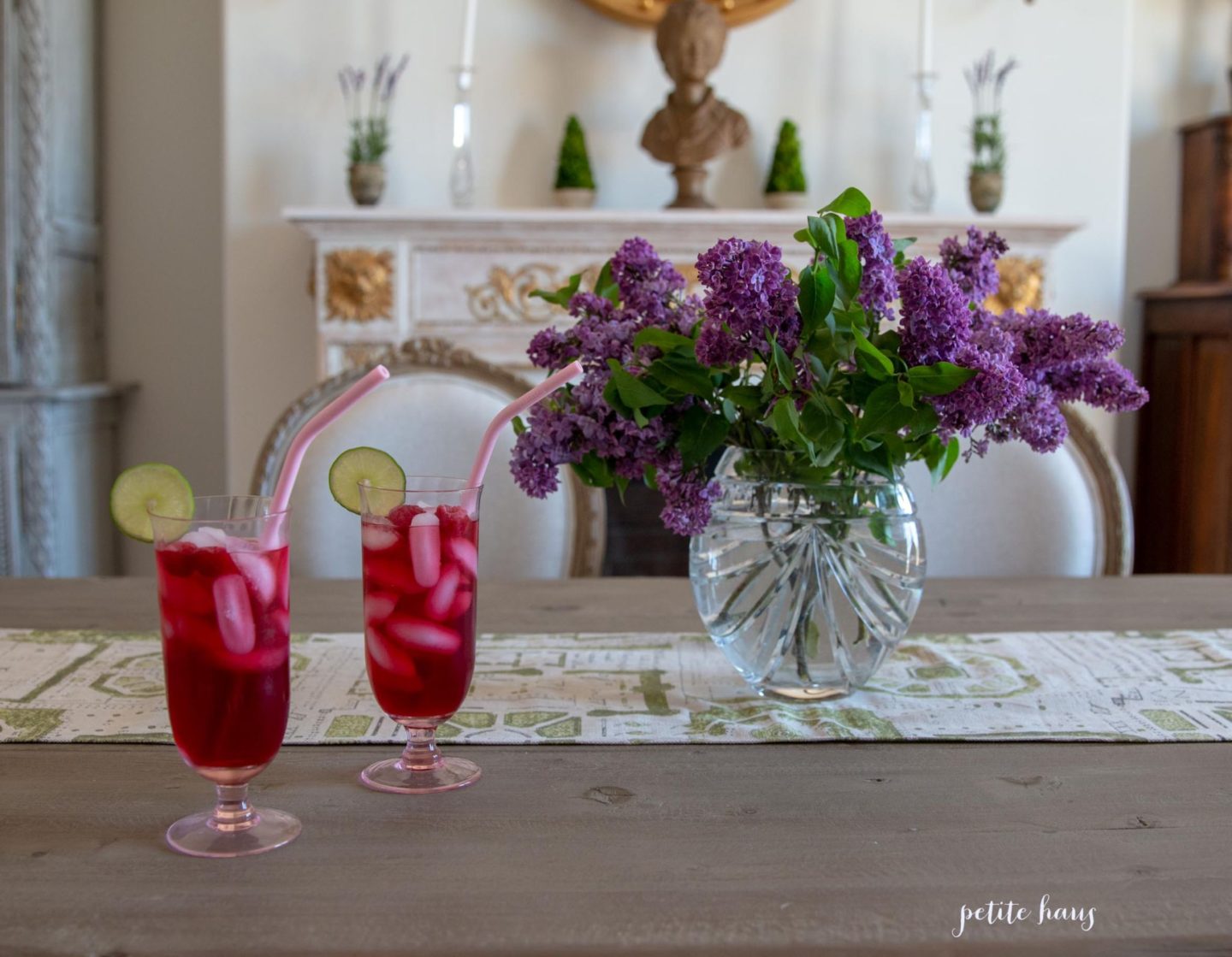 iced tea and lilacs