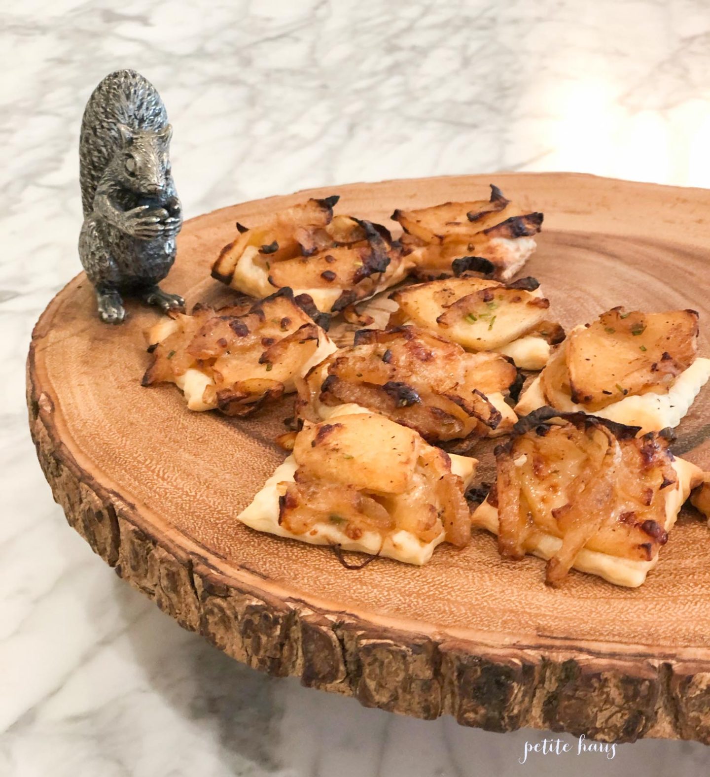 Caramelized Onion, Apple and Gruyere Appetizer Bites
