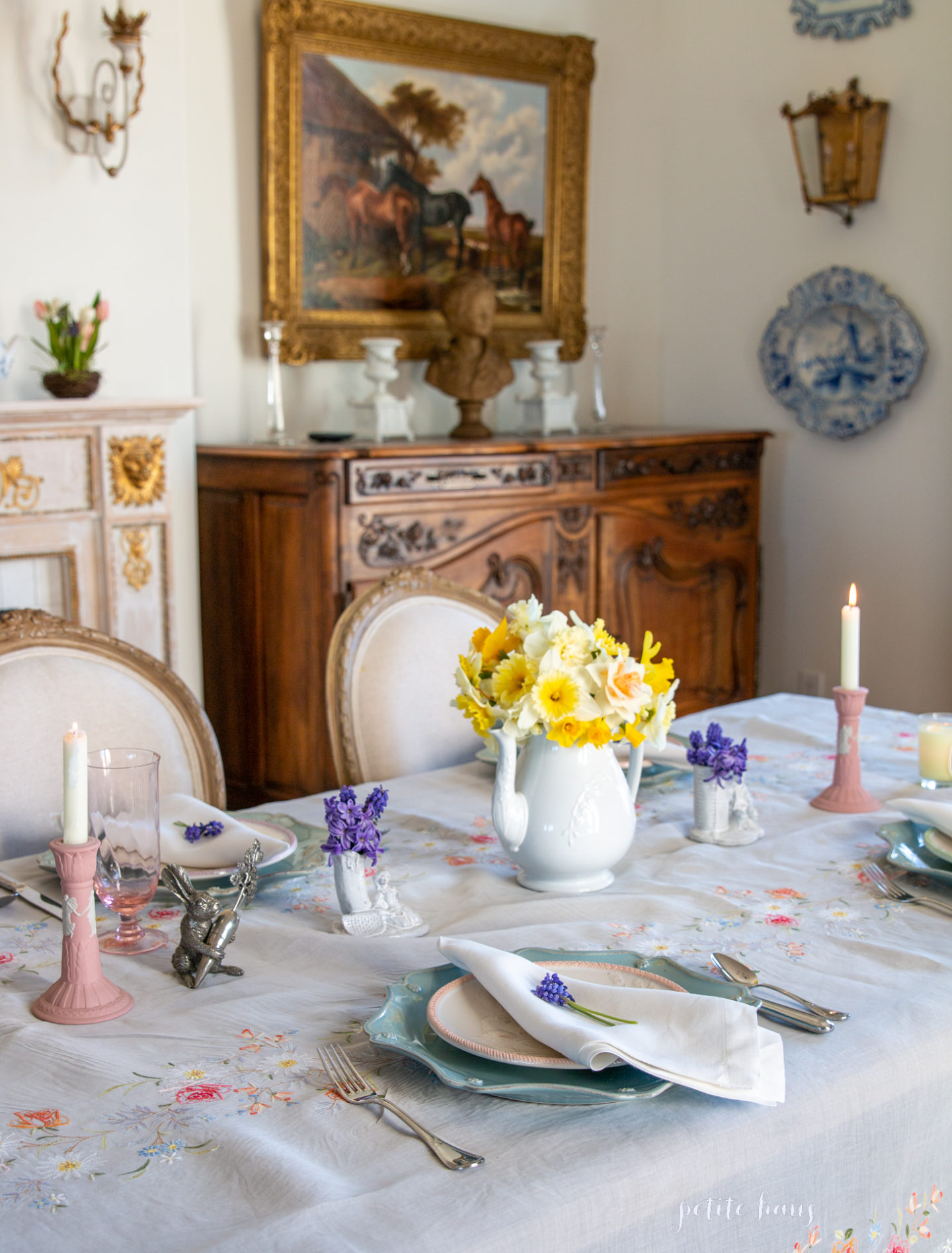 Easy Decor Trick: Transitioning a Spring Table to an Easter Table