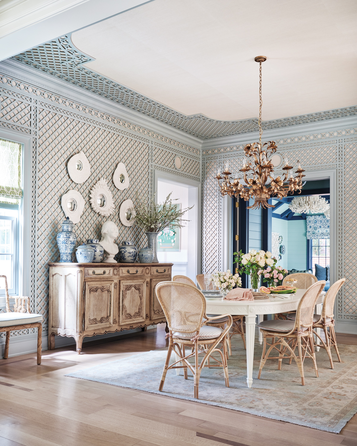 french inspired dining rooms