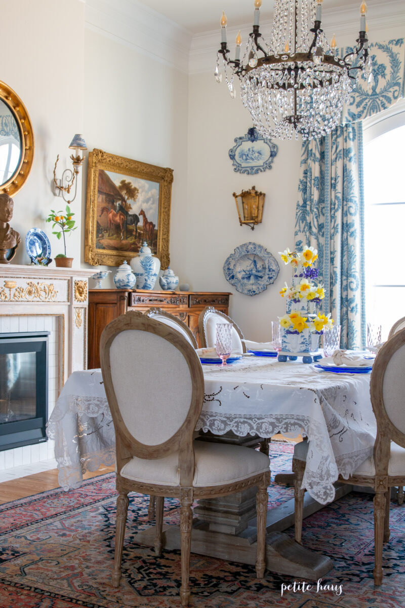 Decorating my French Country Grandmillennial Dining Room for Spring