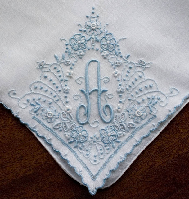 A Lesson on Hankies #2: More Monogrammed Hankies