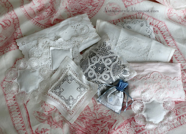 Making Beautiful Lavender Sachets With Antique Linens - The Perfect Hostess Gift