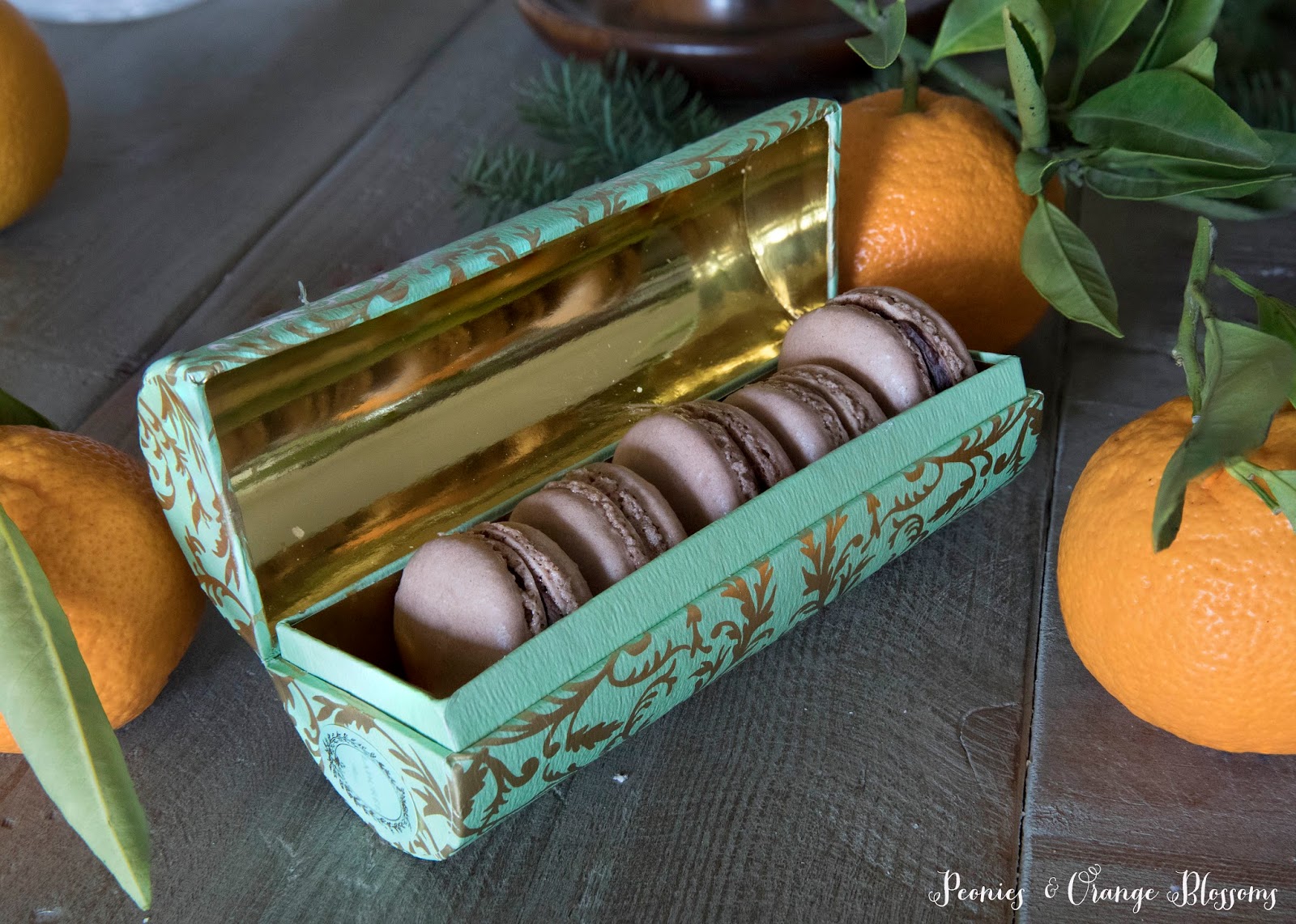 Chocolate Orange Ganache Macarons Chocolate Orange Ganache Macarons
