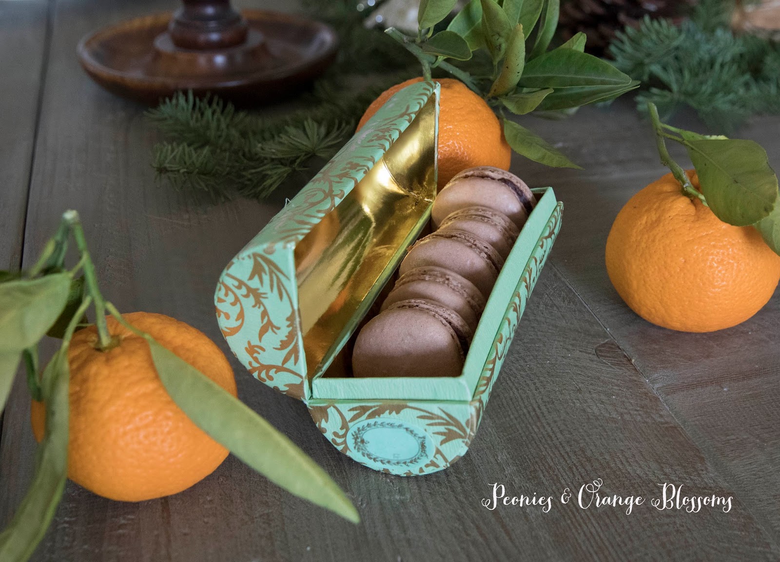 Chocolate Orange Ganache Macarons Chocolate Orange Ganache Macarons